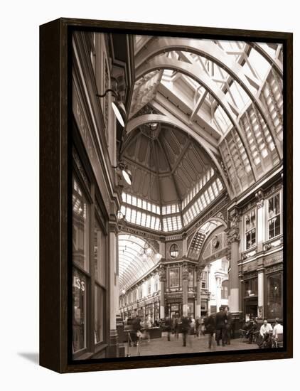 Leadenhall Market, City of London, London, England-Jon Arnold-Framed Premier Image Canvas