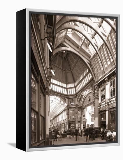 Leadenhall Market, City of London, London, England-Jon Arnold-Framed Premier Image Canvas