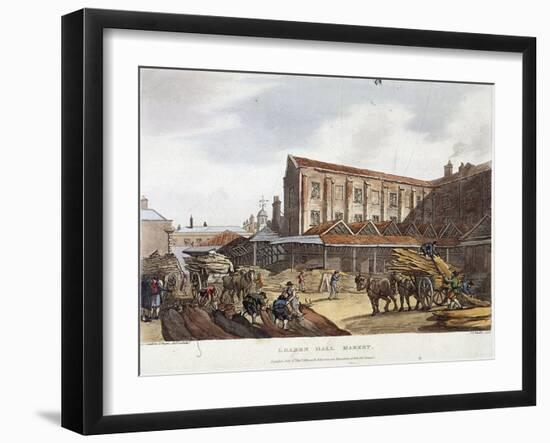 Leadenhall Market, London, 1809-Thomas Rowlandson-Framed Giclee Print