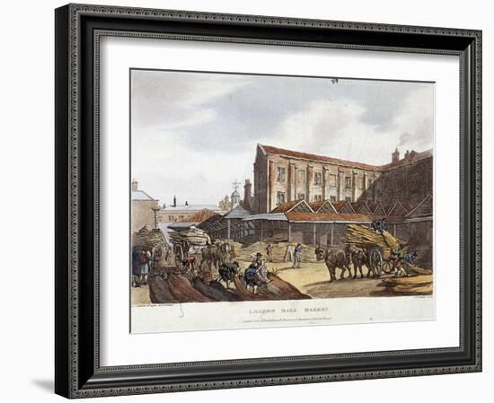 Leadenhall Market, London, 1809-Thomas Rowlandson-Framed Giclee Print