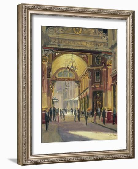 Leadenhall Market - the Crossroads-Julian Barrow-Framed Giclee Print