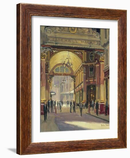 Leadenhall Market - the Crossroads-Julian Barrow-Framed Giclee Print