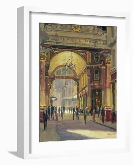 Leadenhall Market - the Crossroads-Julian Barrow-Framed Giclee Print