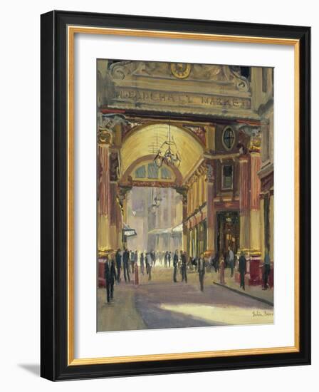 Leadenhall Market - the Crossroads-Julian Barrow-Framed Giclee Print