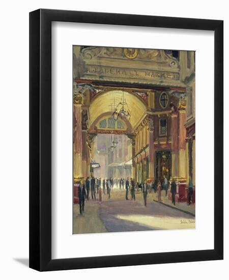 Leadenhall Market - the Crossroads-Julian Barrow-Framed Giclee Print