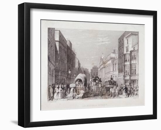 Leadenhall Street, London, C1837-J Hopkins-Framed Giclee Print