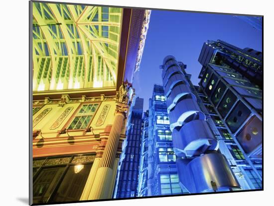 Leadenhall Street Market and Lloyds Building, London, England-Steve Vidler-Mounted Photographic Print