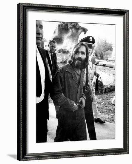 Leader of Hippie Family Charles Manson Indicted for Murders of Actress Sharon Tate and Friends-Vernon Merritt III-Framed Premium Photographic Print