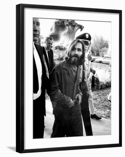 Leader of Hippie Family Charles Manson Indicted for Murders of Actress Sharon Tate and Friends-Vernon Merritt III-Framed Premium Photographic Print