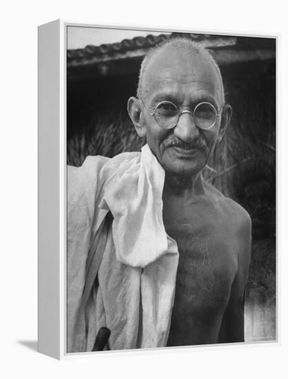 Leader of India, Mohandas Gandhi-Wallace Kirkland-Framed Premier Image Canvas