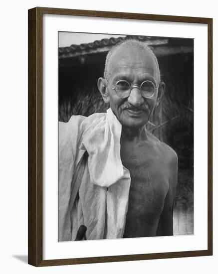 Leader of India, Mohandas Gandhi-Wallace Kirkland-Framed Premium Photographic Print