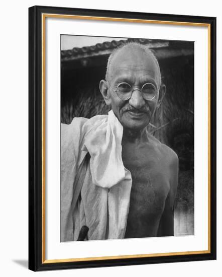 Leader of India, Mohandas Gandhi-Wallace Kirkland-Framed Premium Photographic Print