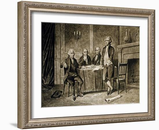 Leaders of the First Continental Congress, 1774, Published C.1894-Augustus Tholey-Framed Giclee Print