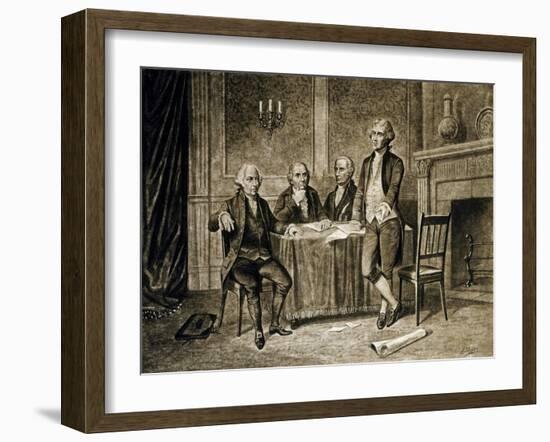 Leaders of the First Continental Congress, 1774, Published C.1894-Augustus Tholey-Framed Giclee Print