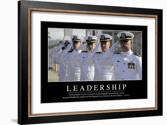 Leadership: Citation Et Affiche D'Inspiration Et Motivation-null-Framed Photographic Print