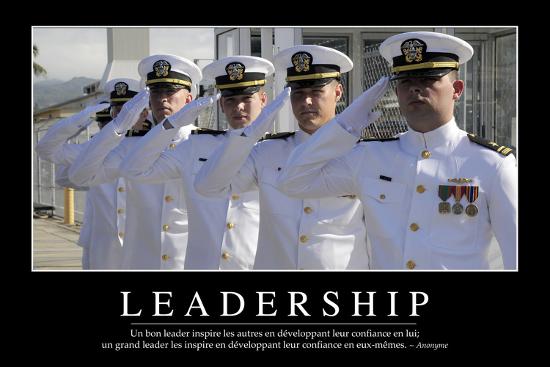 Leadership Citation Et Affiche D Inspiration Et Motivation