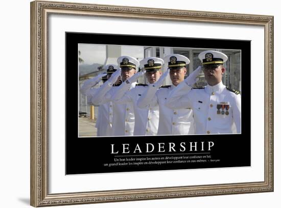 Leadership: Citation Et Affiche D'Inspiration Et Motivation-null-Framed Photographic Print