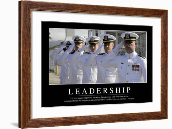 Leadership: Citation Et Affiche D'Inspiration Et Motivation-null-Framed Photographic Print