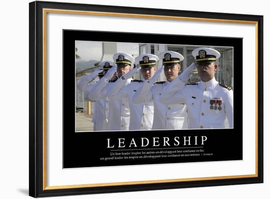 Leadership: Citation Et Affiche D'Inspiration Et Motivation-null-Framed Photographic Print