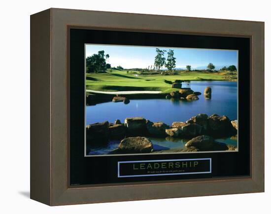 Leadership - Golf-Unknown Unknown-Framed Stretched Canvas