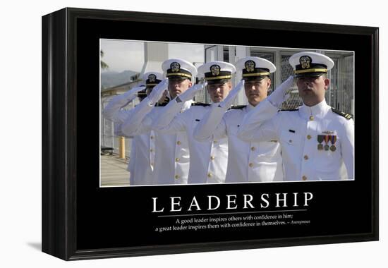 Leadership: Inspirational Quote and Motivational Poster-null-Framed Premier Image Canvas