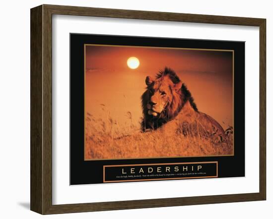 Leadership - Lion-Unknown Unknown-Framed Photo