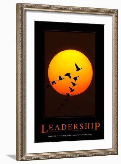 Leadership-null-Framed Art Print