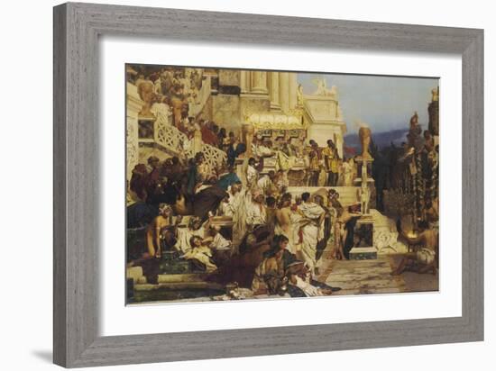 Leading Light of Christianity. Nero?S Torches, 1882-Henryk Siemiradzki-Framed Giclee Print