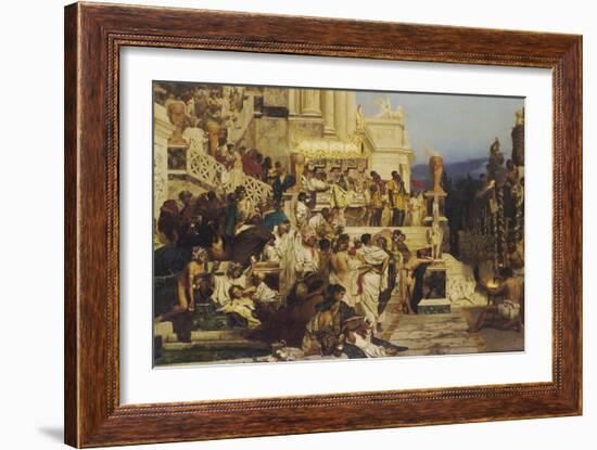 Leading Light of Christianity. Nero?S Torches, 1882-Henryk Siemiradzki-Framed Giclee Print