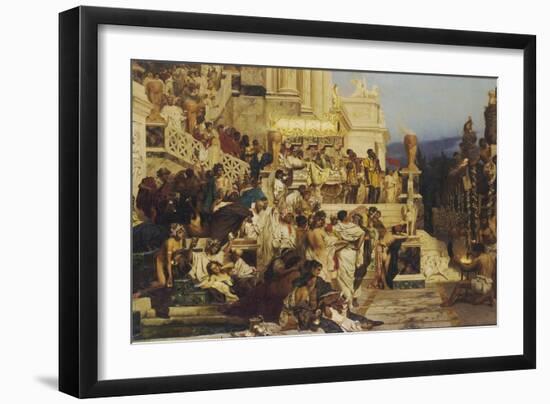 Leading Light of Christianity. Nero?S Torches, 1882-Henryk Siemiradzki-Framed Giclee Print