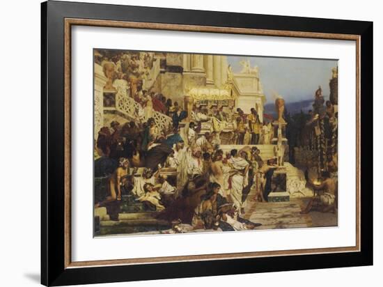 Leading Light of Christianity. Nero?S Torches, 1882-Henryk Siemiradzki-Framed Giclee Print