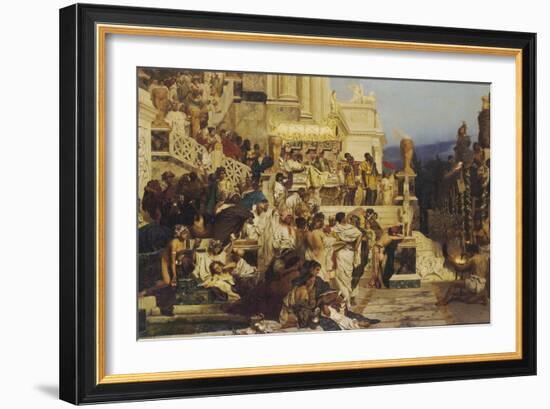 Leading Light of Christianity. Nero?S Torches, 1882-Henryk Siemiradzki-Framed Giclee Print