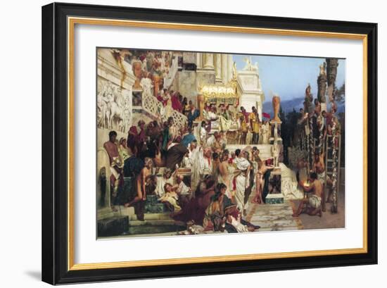 Leading Light of Christianity, Nero's Torches, 1882-Henryk Siemieradzki-Framed Giclee Print