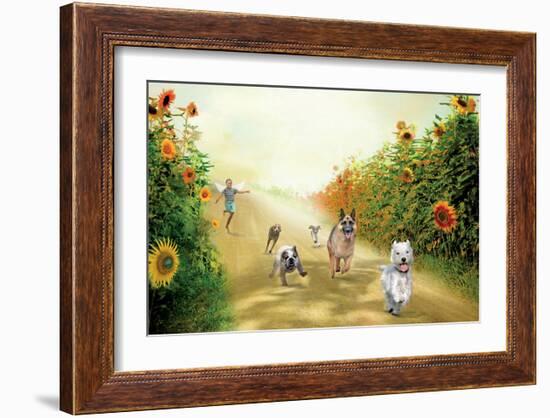 Leading The Pack-Nancy Tillman-Framed Premium Giclee Print