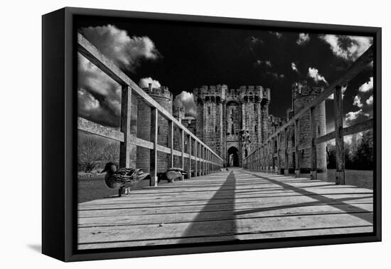 Leading to Bodiam Castle-Adrian Campfield-Framed Premier Image Canvas
