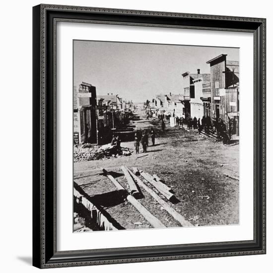 Leadville, Colorado, USA, 1870s-Unknown-Framed Photographic Print