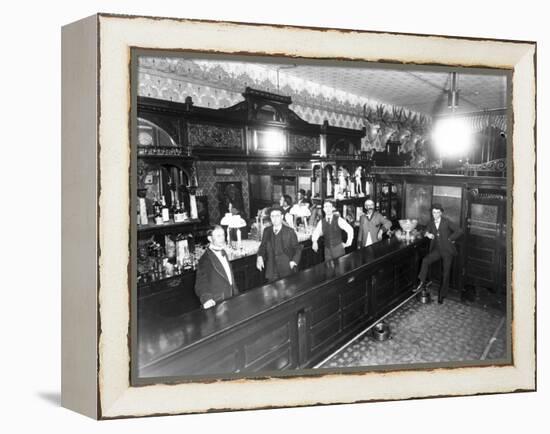 Leadville Saloon, C.1883-89-null-Framed Premier Image Canvas