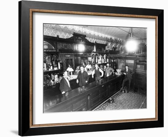 Leadville Saloon, C.1883-89-null-Framed Photographic Print