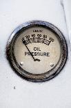 An Old Retro Steampunk Style Oil Pressure Gauge-leaf-Photographic Print
