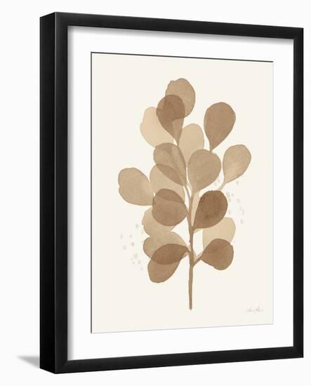 Leaf and Stem V-Laura Horn-Framed Art Print