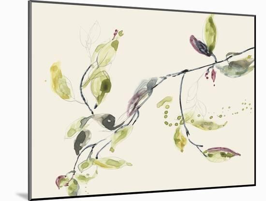 Leaf Branch I-Jennifer Goldberger-Mounted Art Print