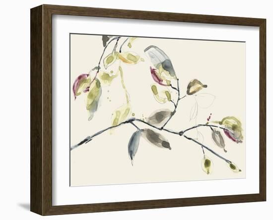 Leaf Branch II-Jennifer Goldberger-Framed Art Print