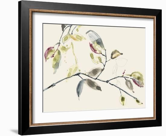 Leaf Branch II-Jennifer Goldberger-Framed Art Print