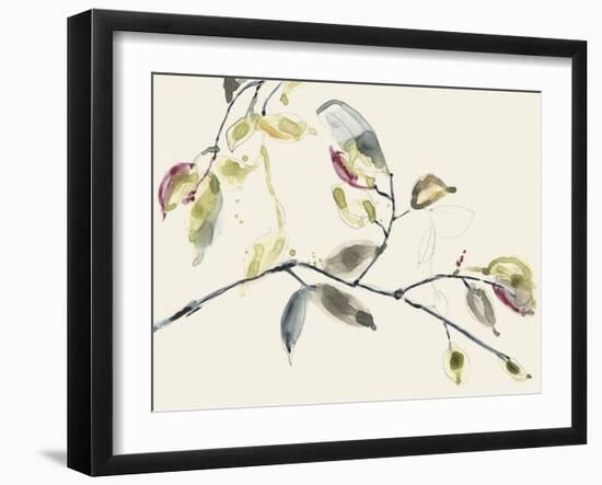 Leaf Branch II-Jennifer Goldberger-Framed Art Print