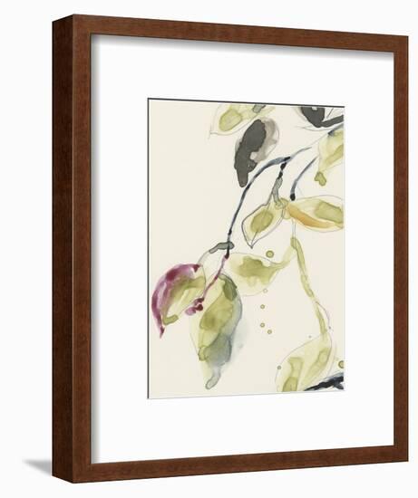 Leaf Branch Triptych I-Jennifer Goldberger-Framed Art Print