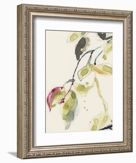 Leaf Branch Triptych I-Jennifer Goldberger-Framed Premium Giclee Print