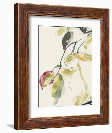 Leaf Branch Triptych I-Jennifer Goldberger-Framed Premium Giclee Print