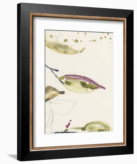 Leaf Branch Triptych III-Jennifer Goldberger-Framed Art Print