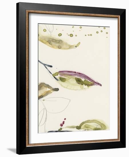 Leaf Branch Triptych III-Jennifer Goldberger-Framed Art Print