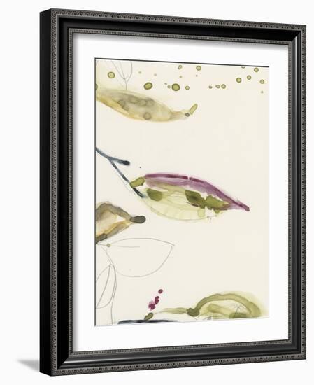 Leaf Branch Triptych III-Jennifer Goldberger-Framed Art Print